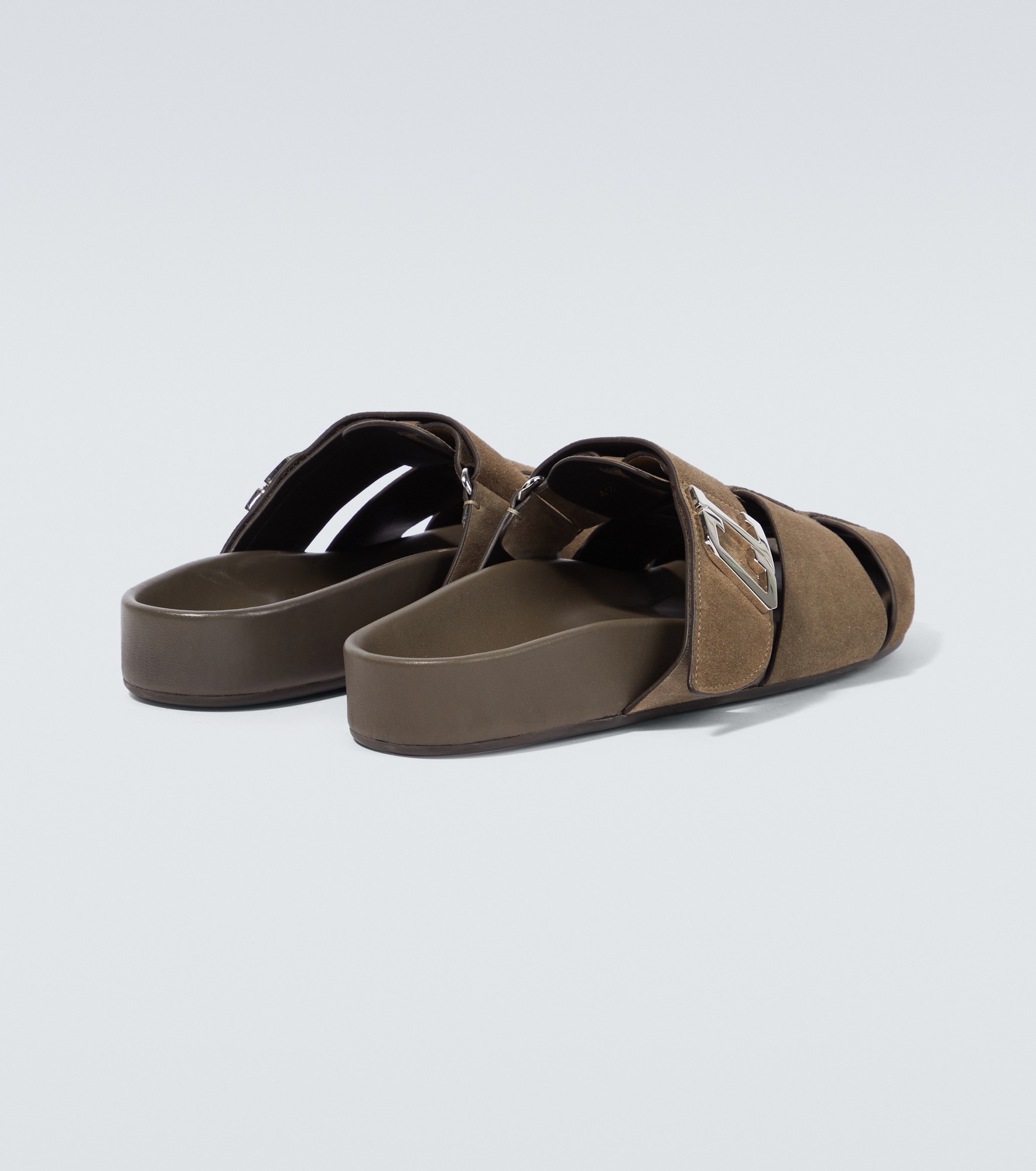 Embellished suede mules - 6
