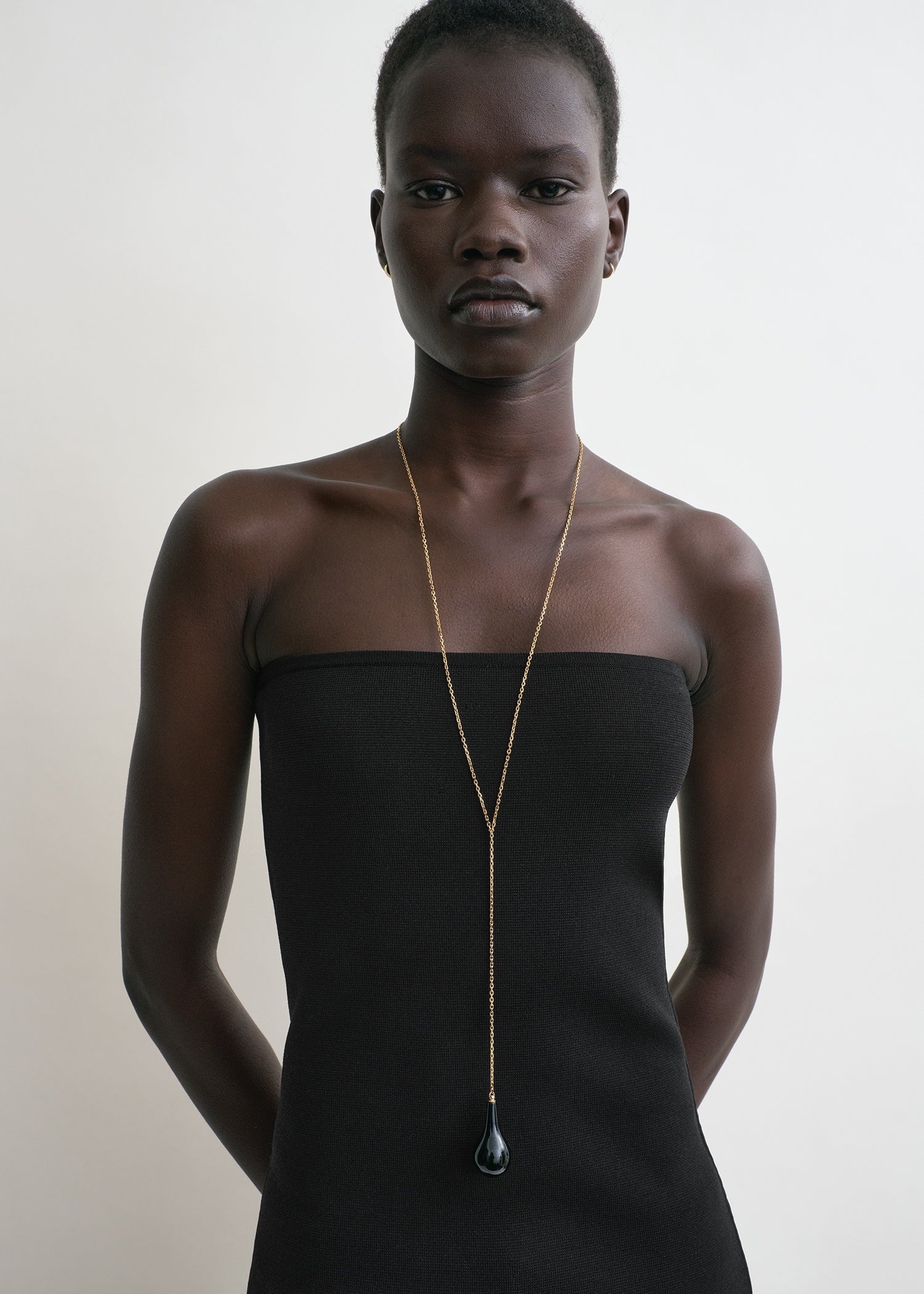 Compact knit tube top black - 5