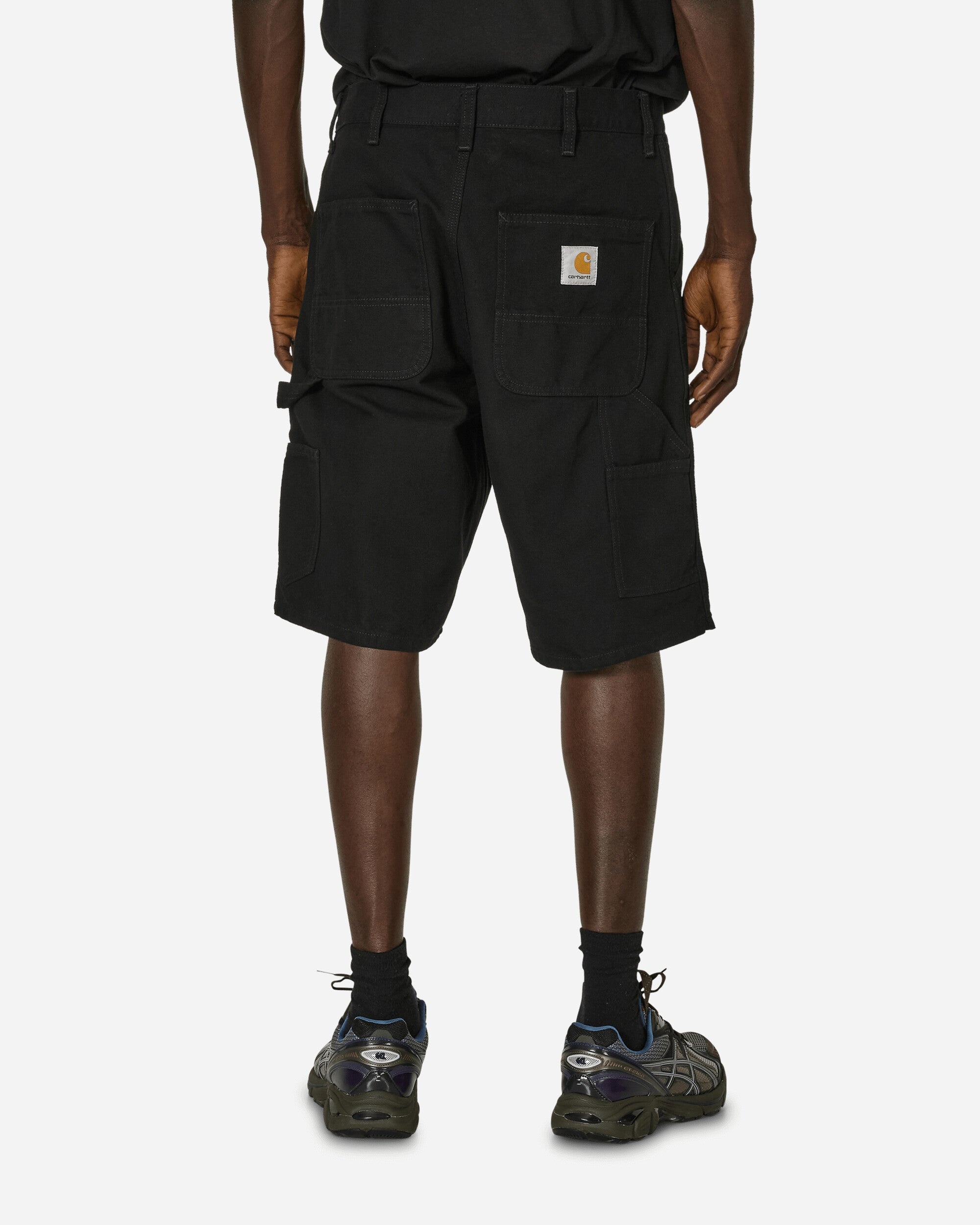 Single Knee Shorts Black (Rinsed) - 3