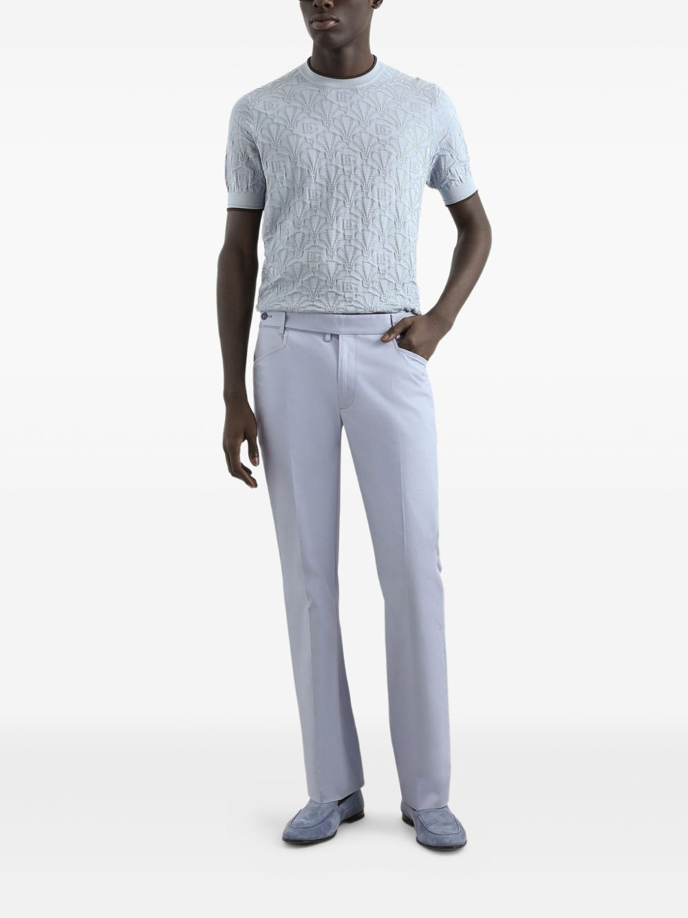 pressed-crease trousers - 1