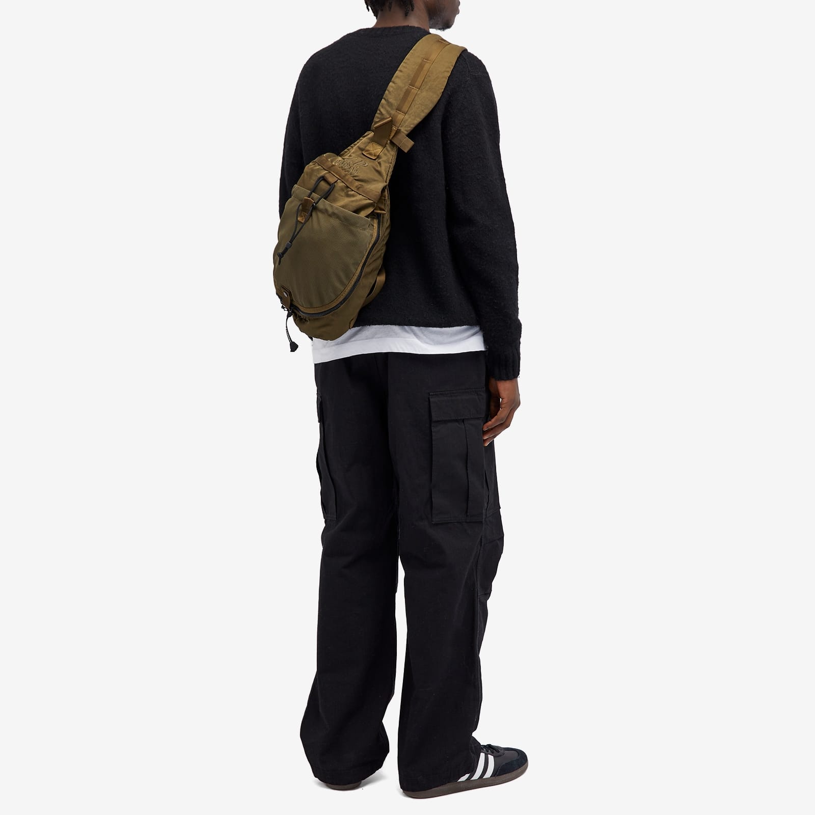 【CP COMPANY】 24FW Nylon B Crossbody Bag Walnut Crossbody bags C.P. Company Nylon B Crossbody Mesh Rucksack