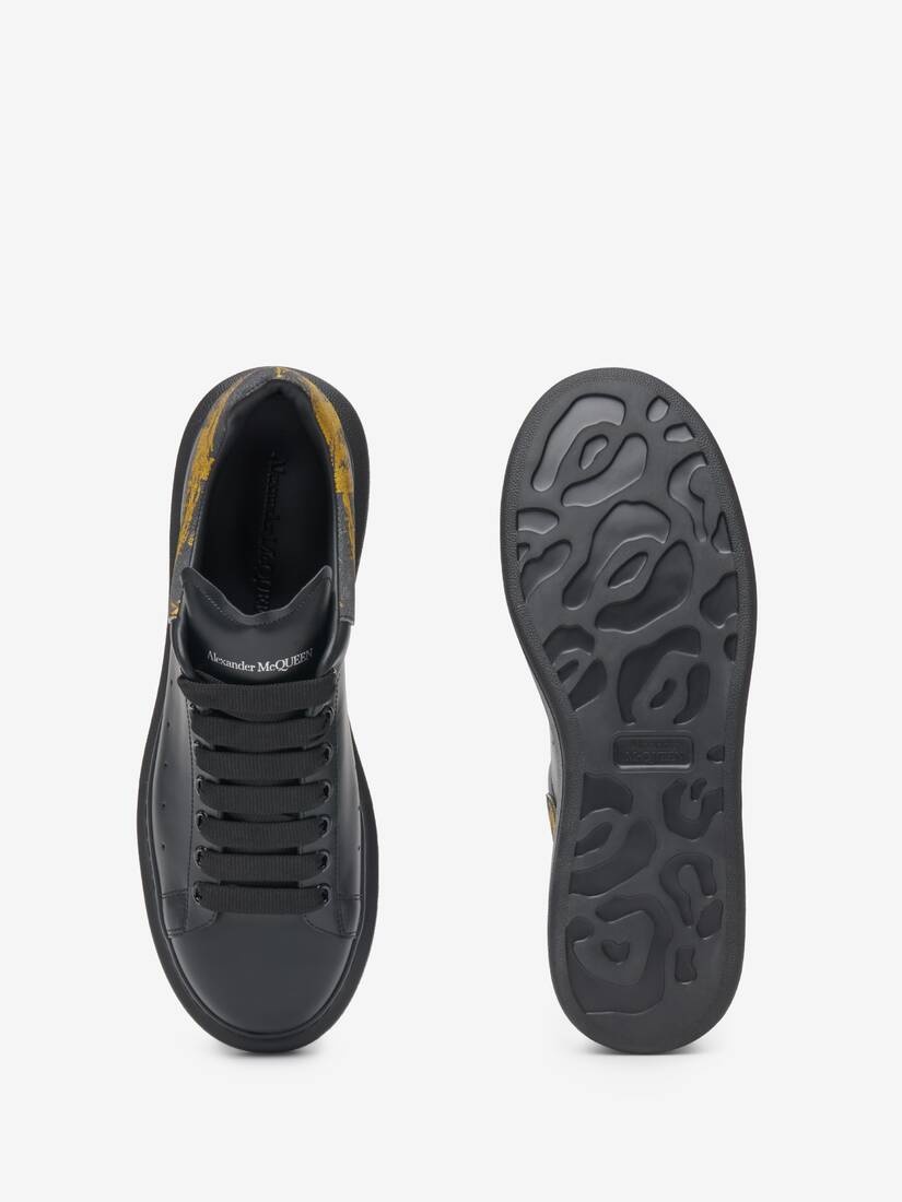 Men's Oversized Sneaker in Black/ Gold - 4