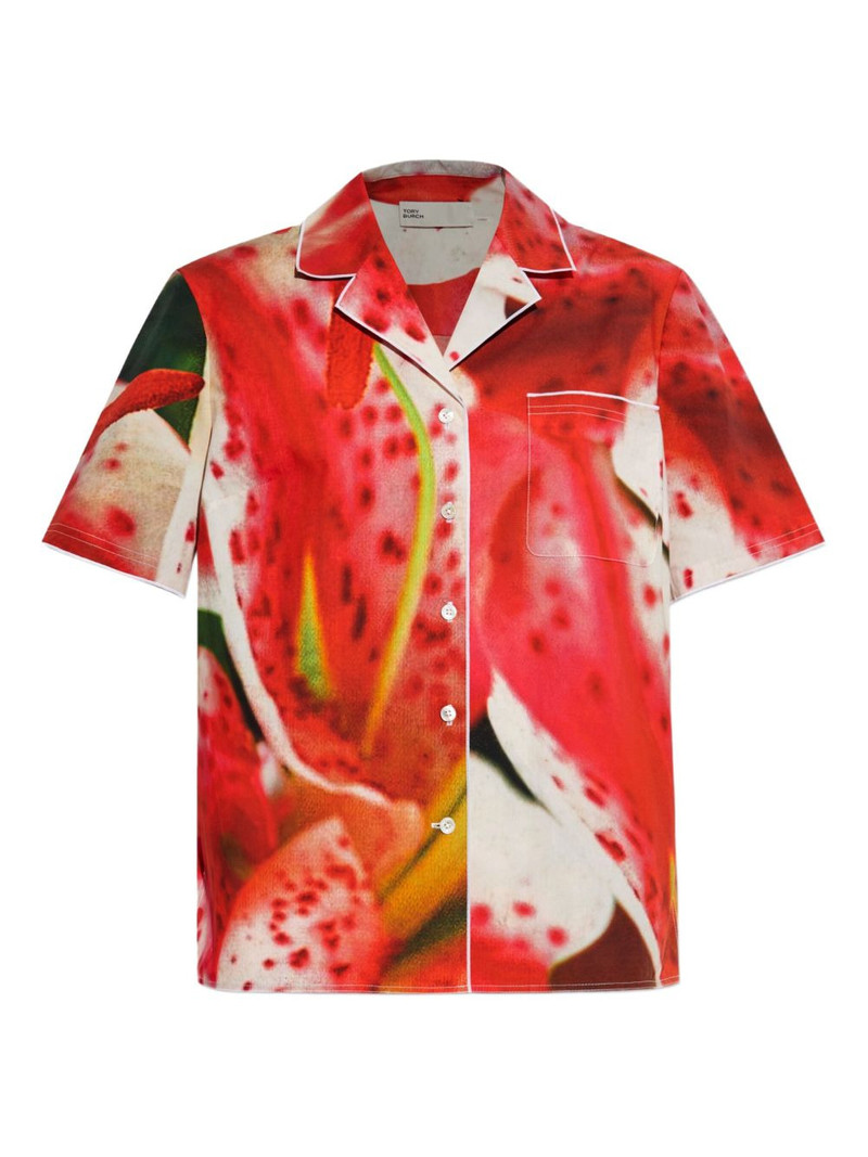 floral-print shirt 1