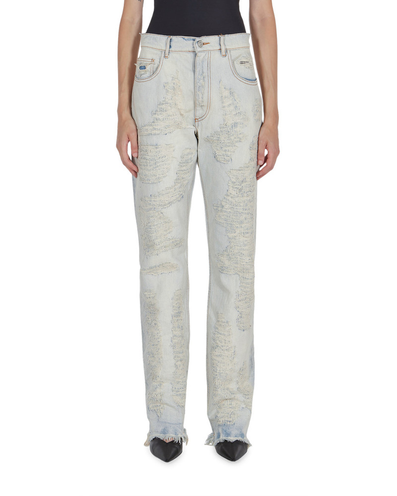 DESTROYED EMBROIDERY JEAN 6