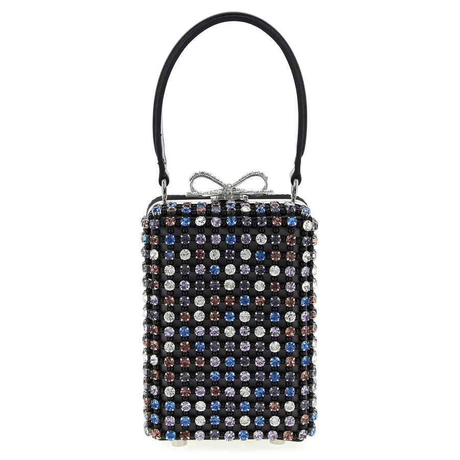 Self-Portrait Multi Crystal Chainmail Handbag - 1