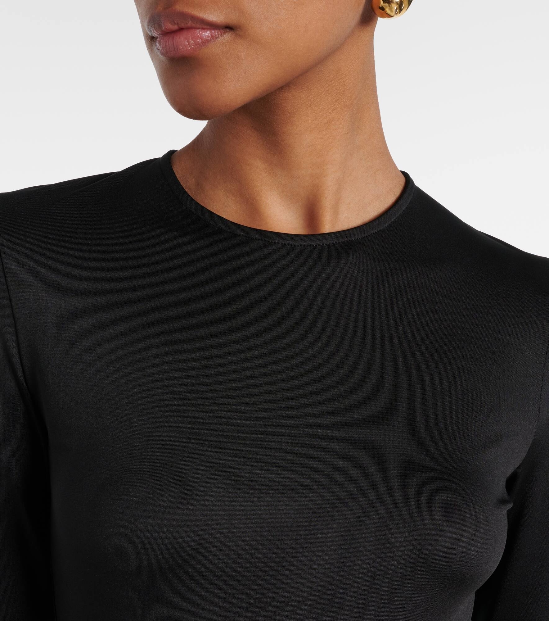 Gathered jersey gown - 4