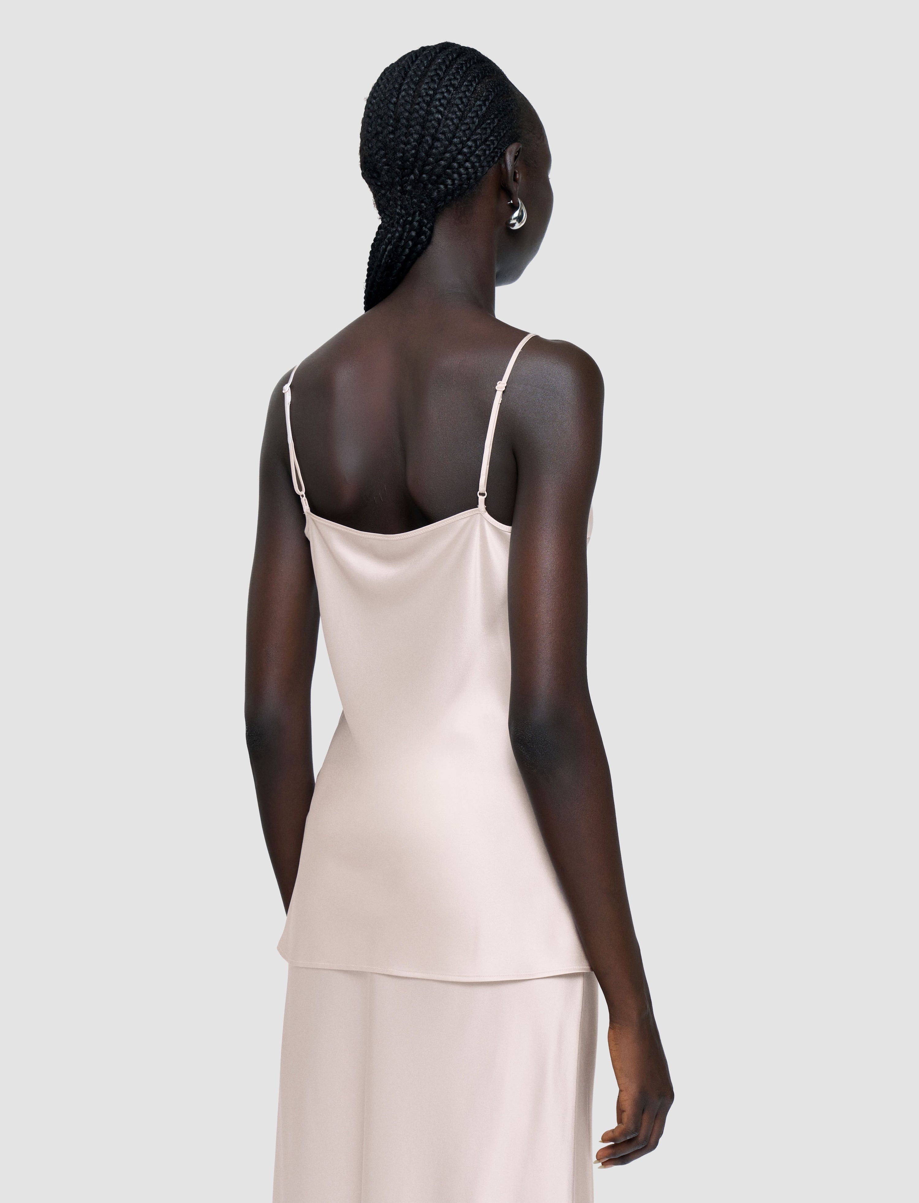 Clea Silk Satin Camisole - 4