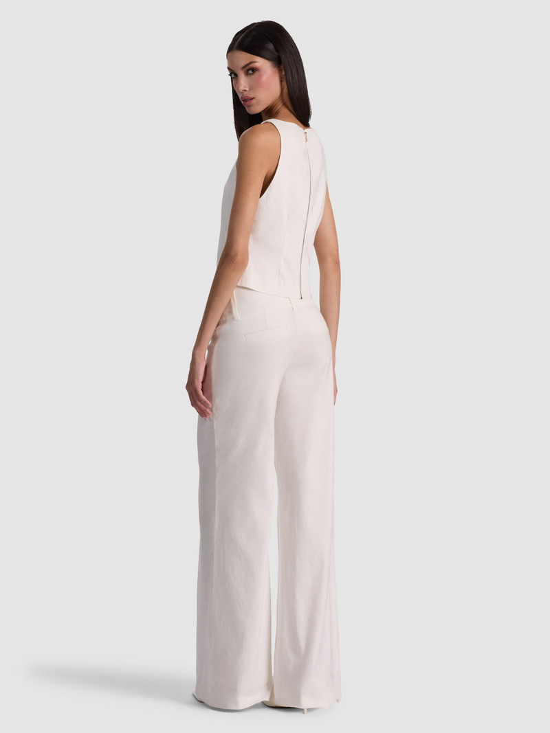 YVETTE LINEN BOAT NECK TANK 5