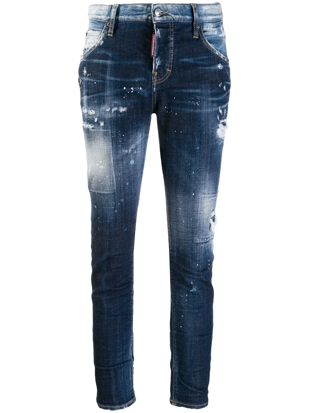 distressed skinny jeans - 1