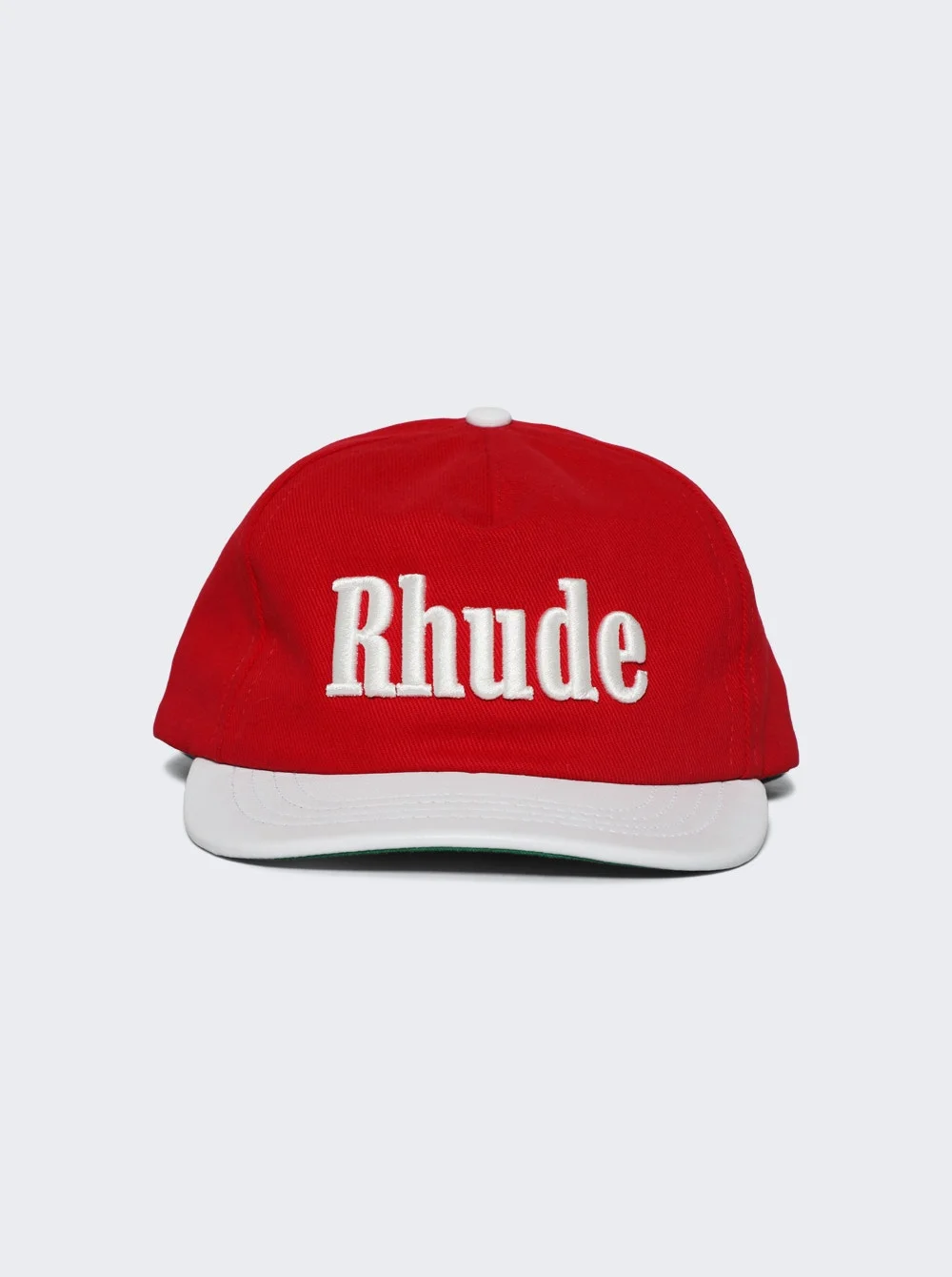 Contrast Logo Hat Red And White - 1
