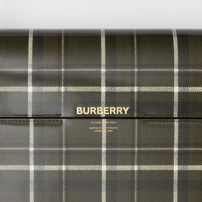 Burberry Large Tartan Print Leather Grace Bag outlook