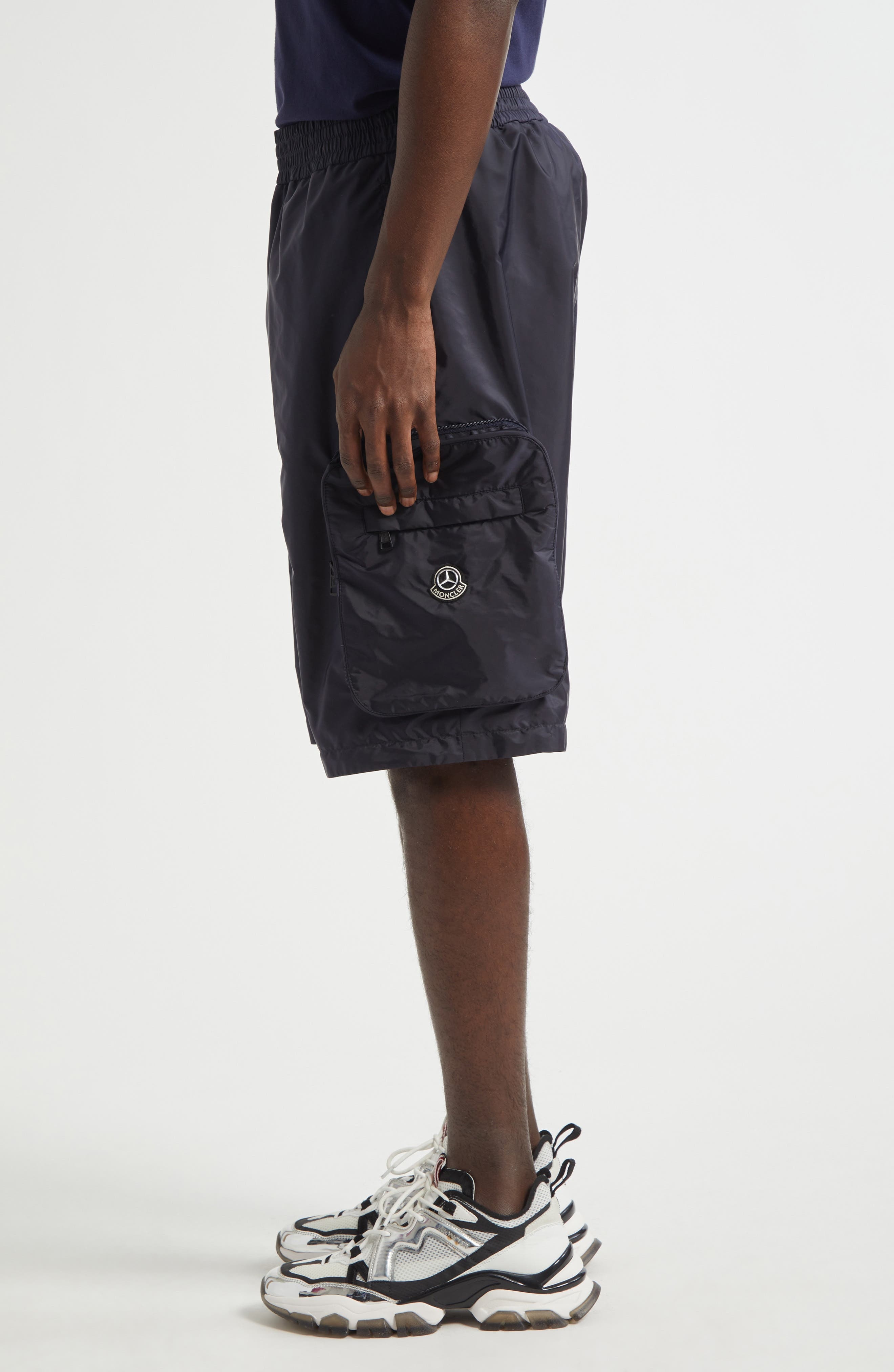 Moncler Genius x Mercedes-Benz by Nigo Logo Patch Cargo Shorts in 778 - 4