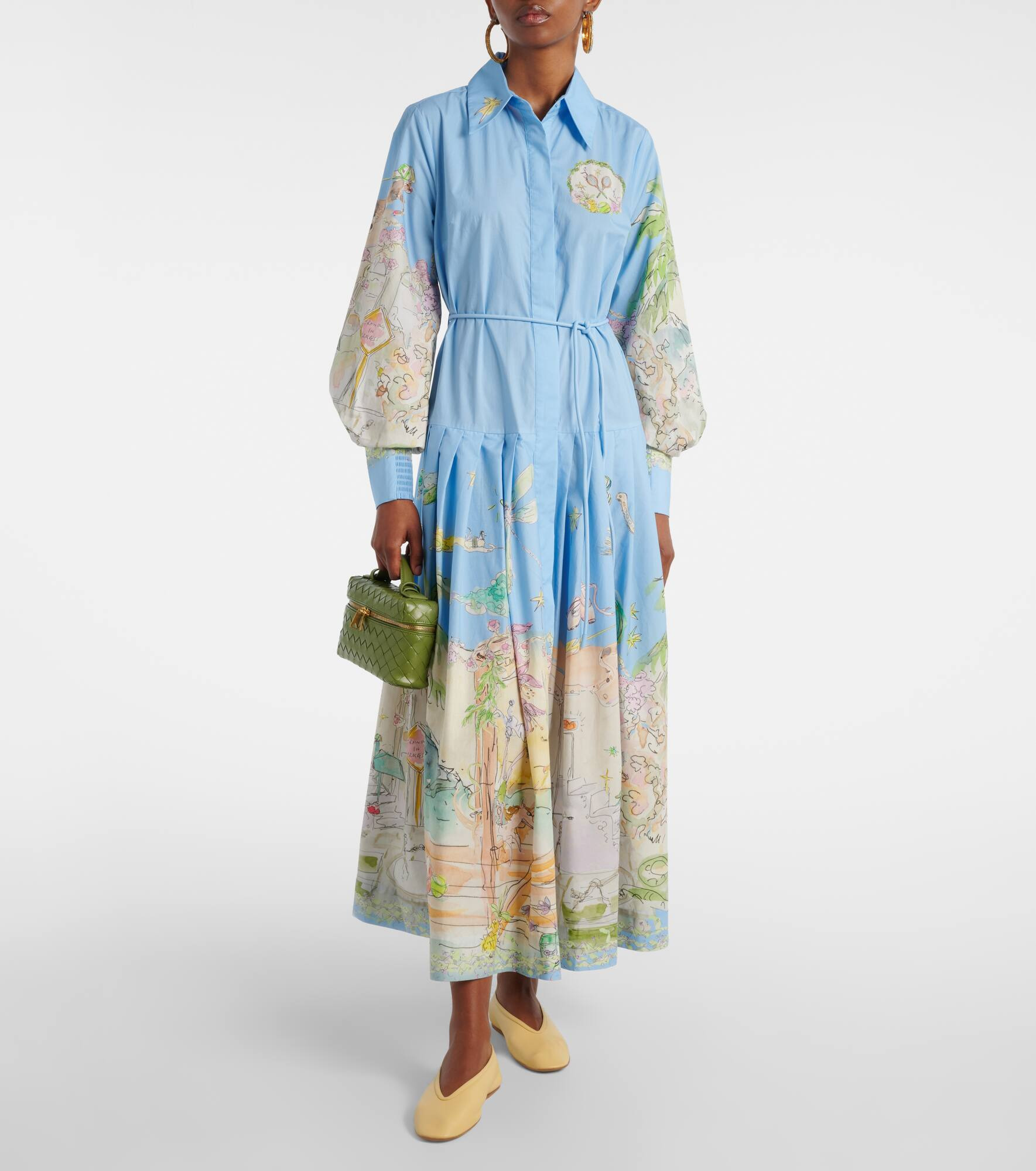 Anouk printed cotton shirt dress - 2