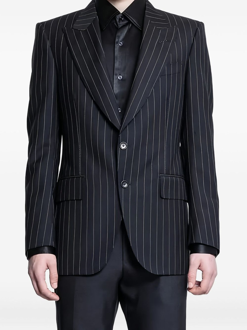 TOM FORD pinstripe single-breasted blazer outlook