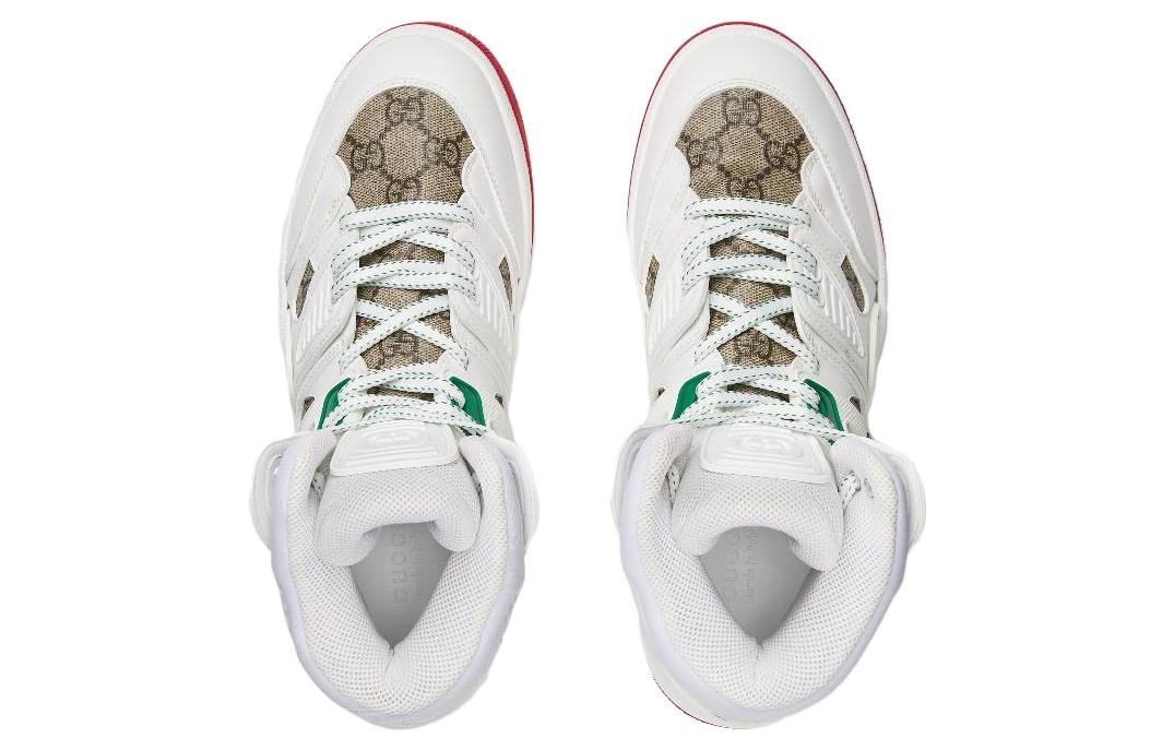 (WMNS) Gucci Basket High 'White Demetra Red' 676111-2SHG0-9076 - 3