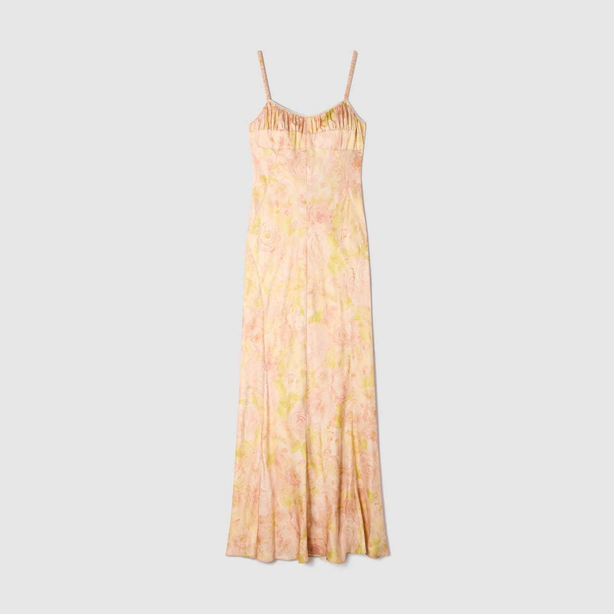 FLOWER PRINT MAXI DRESS - 1