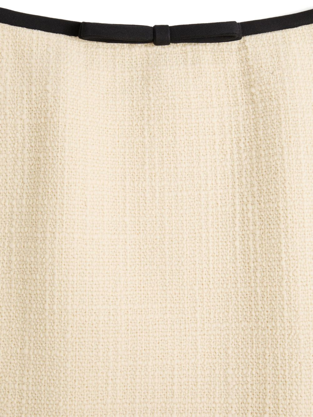 bow-detail tweed skirt - 5