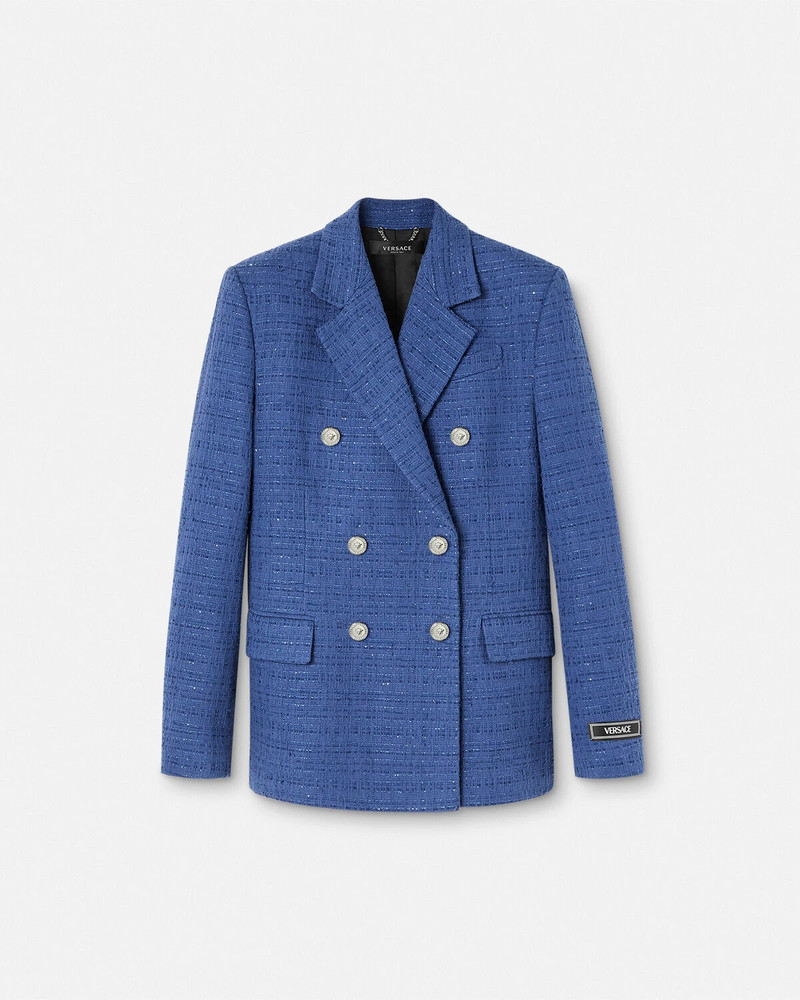 Bouclé Tweed 슬림 마스쿠린 블레이저 - 1