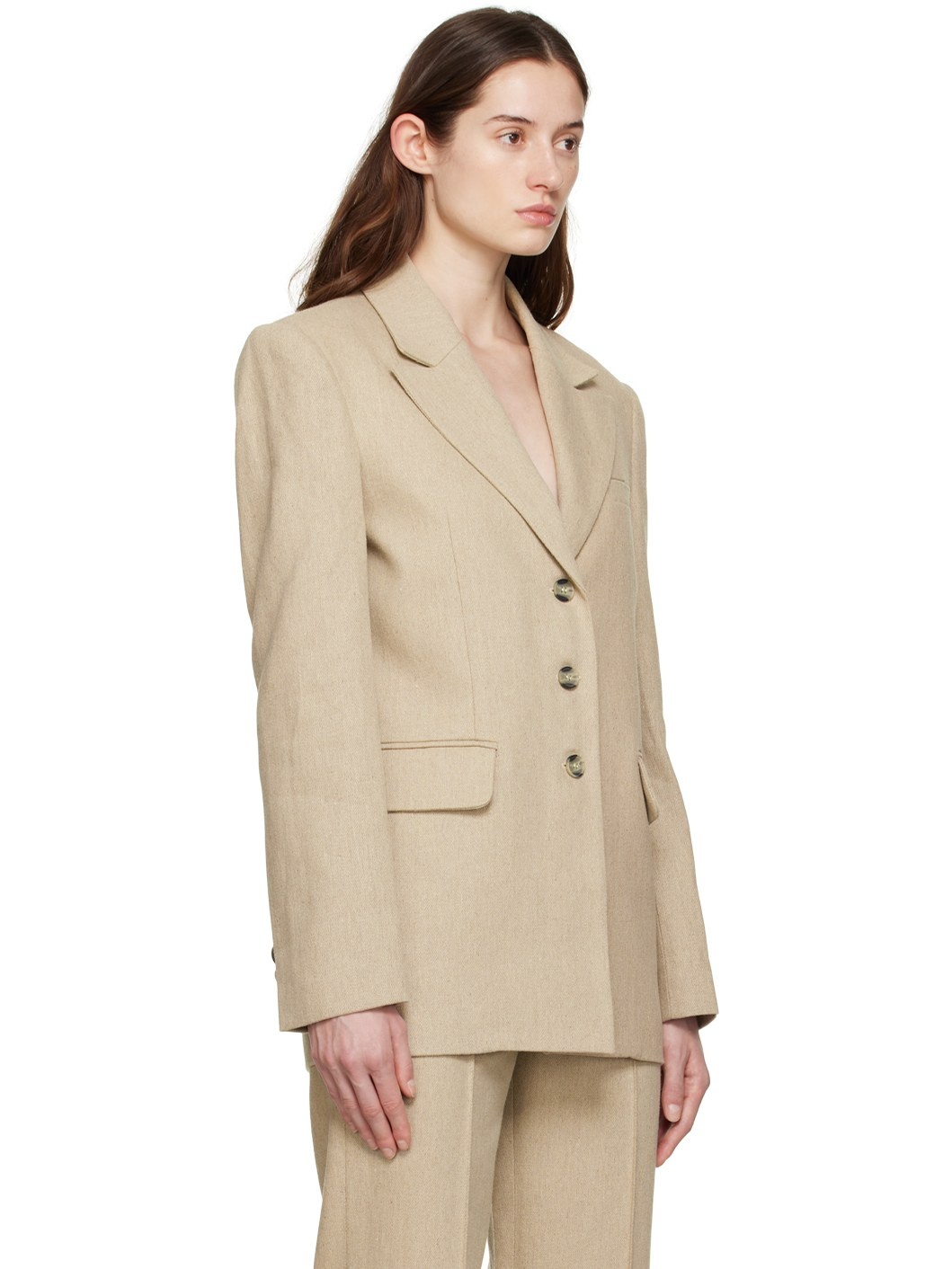 Beige Albo Blazer - 2