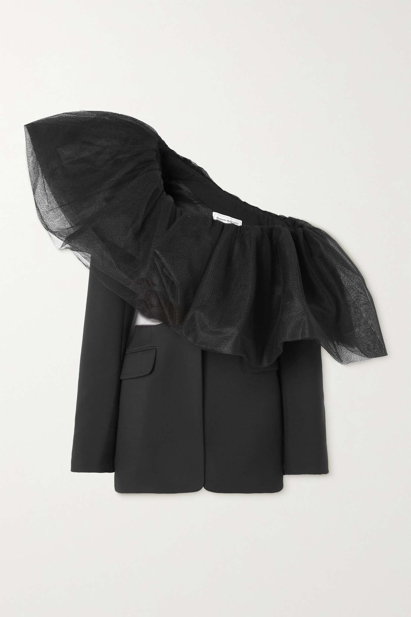 【送料&関税込】Alexander McQueen Wool And Mohair Skirt Alexander McQueen Jacquard-Knit A-Line Mini Skirt in Flower