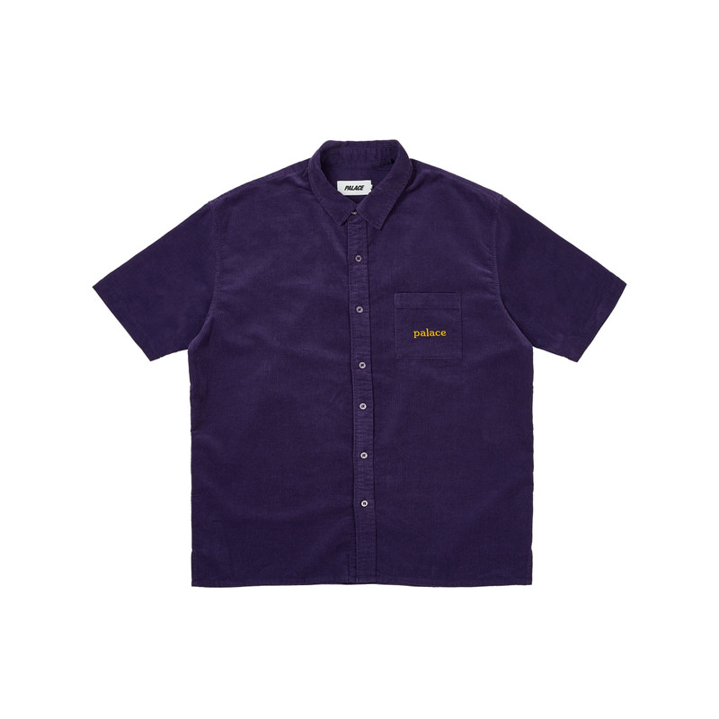 WASHED CORD SHIRT PURPLE 1