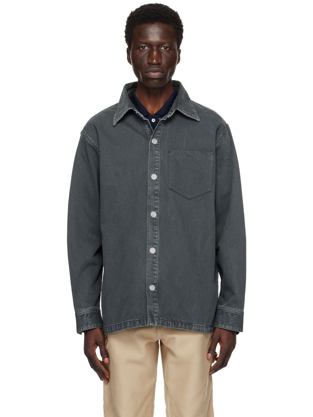 Black Ami de Coeur Overshirt - 1