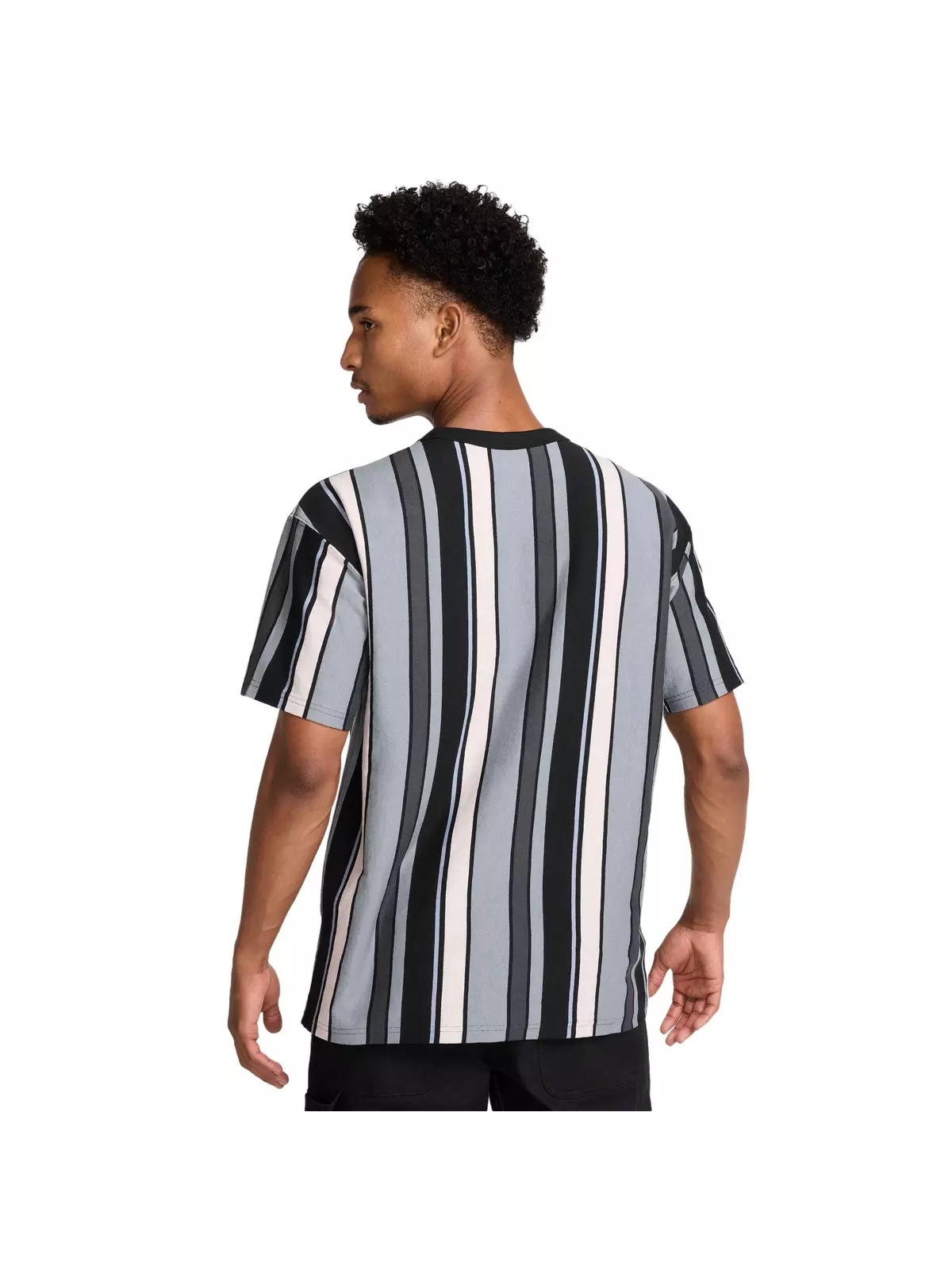 Unisex Sportswear Max90 Stripe Craft T-Shirt -Black - 2