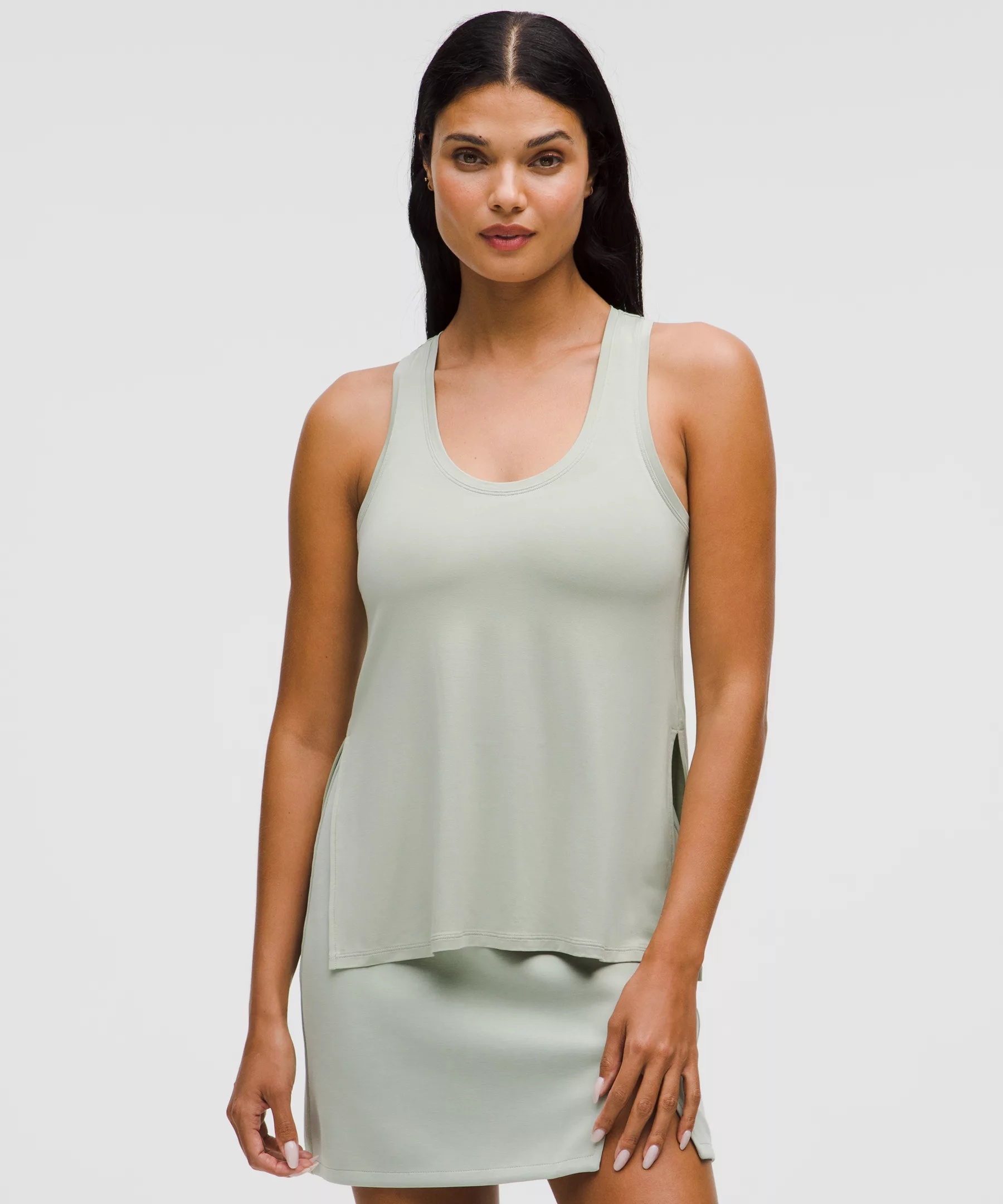 SilkAppeal Side-Slit Tank Top - 1