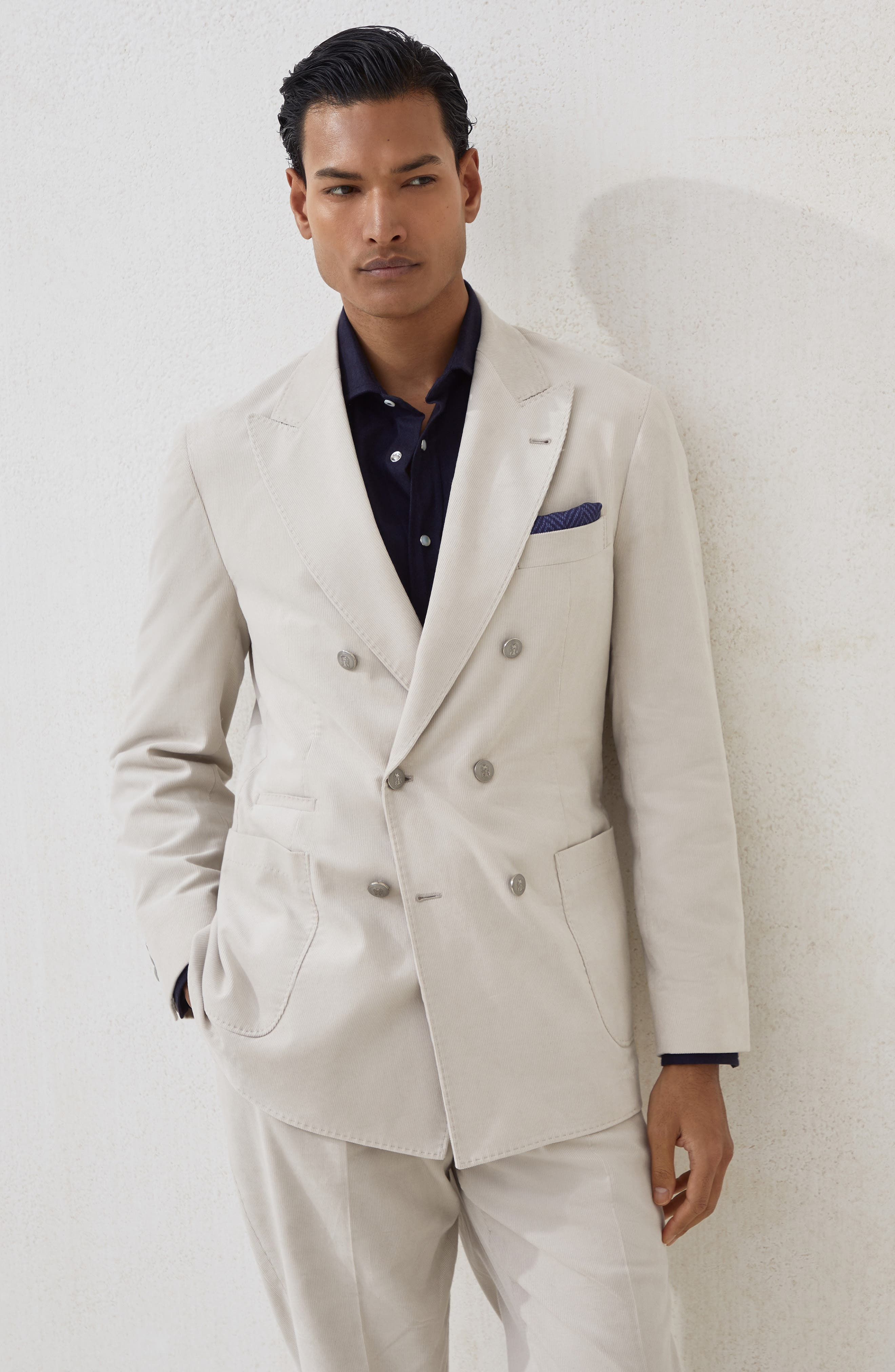 Brunello Cucinelli One-and-a-half breasted blazer in Ivory at Nordstrom - 2