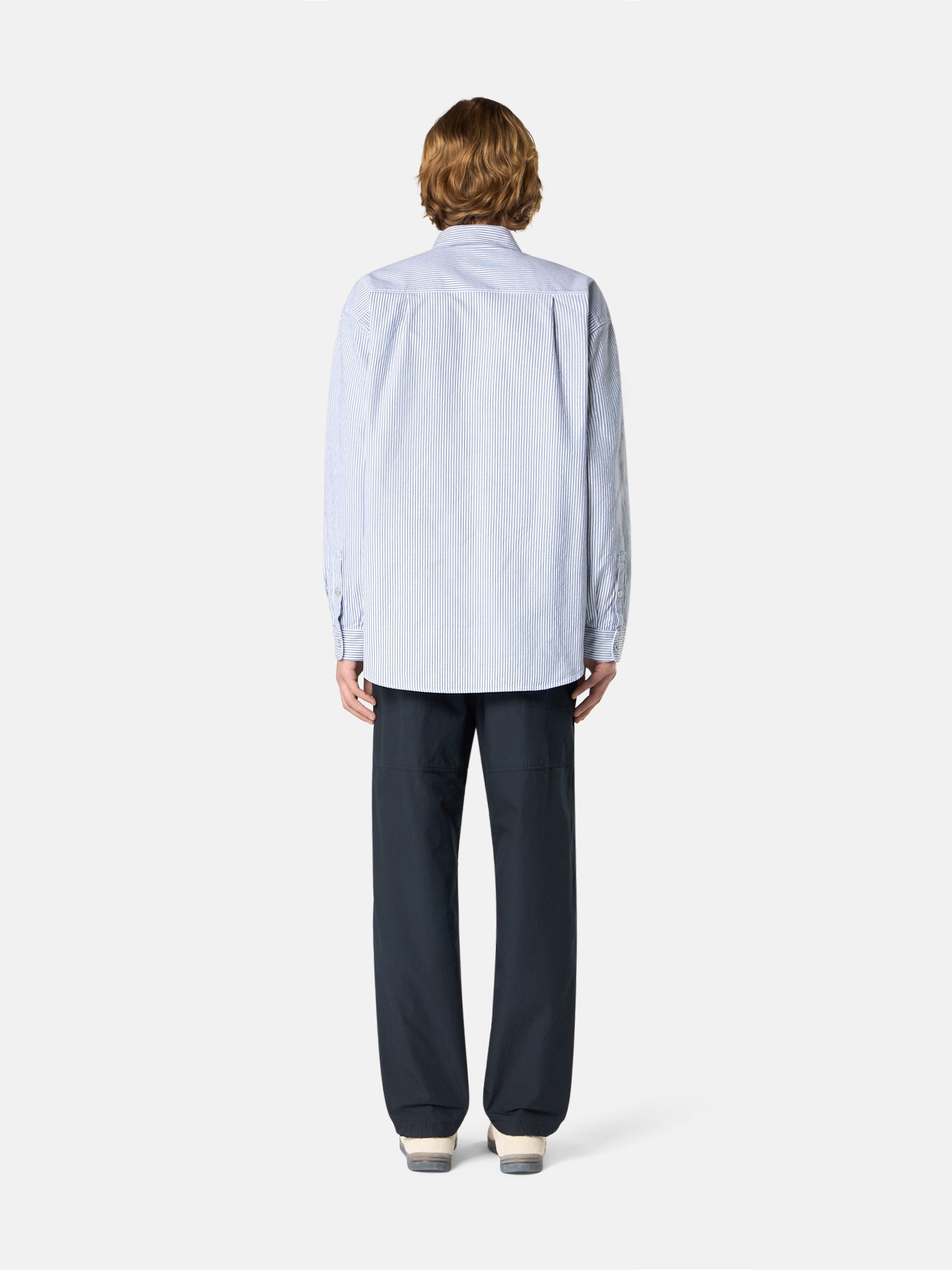 1100007 STRIPED OXFORD COTTON_STONE ISLAND MARINA - 6