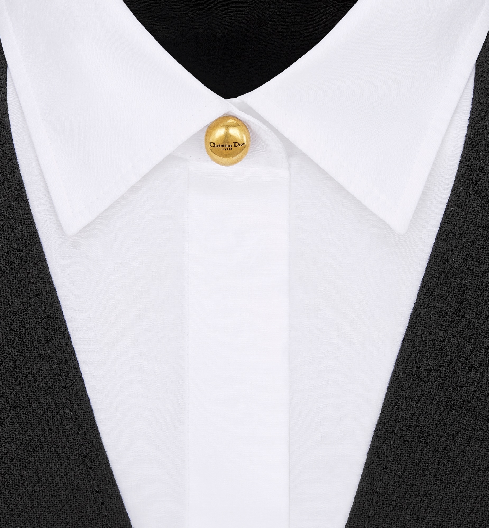 Dress with Spread Collar - 3