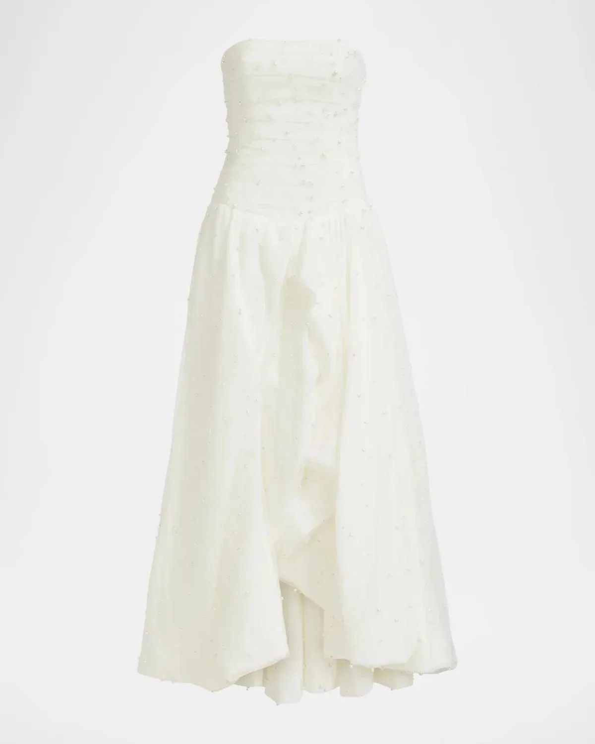 Juniper Strapless Tulle Overlay Gown - 1