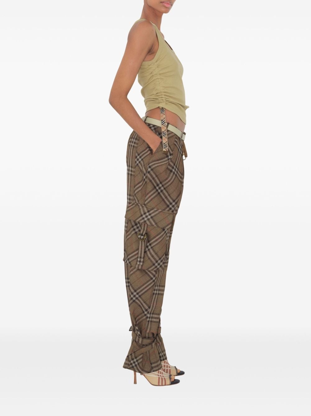 silk-blend trousers - 4