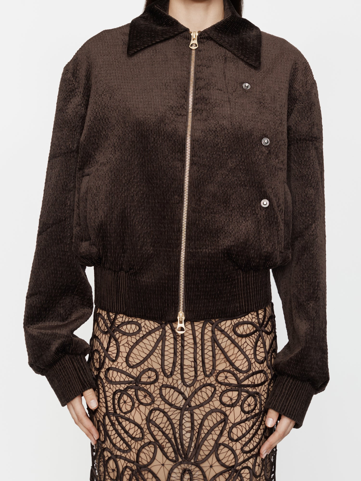 Lapped Flight Corduroy Bomber Jacket - 6