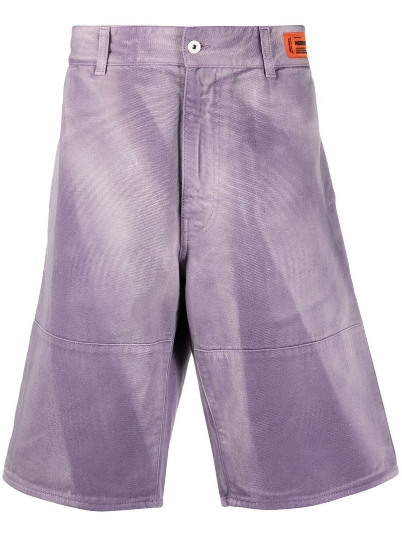faded effect bermuda shorts 1