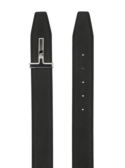 TOM FORD T-buckle leather belt outlook