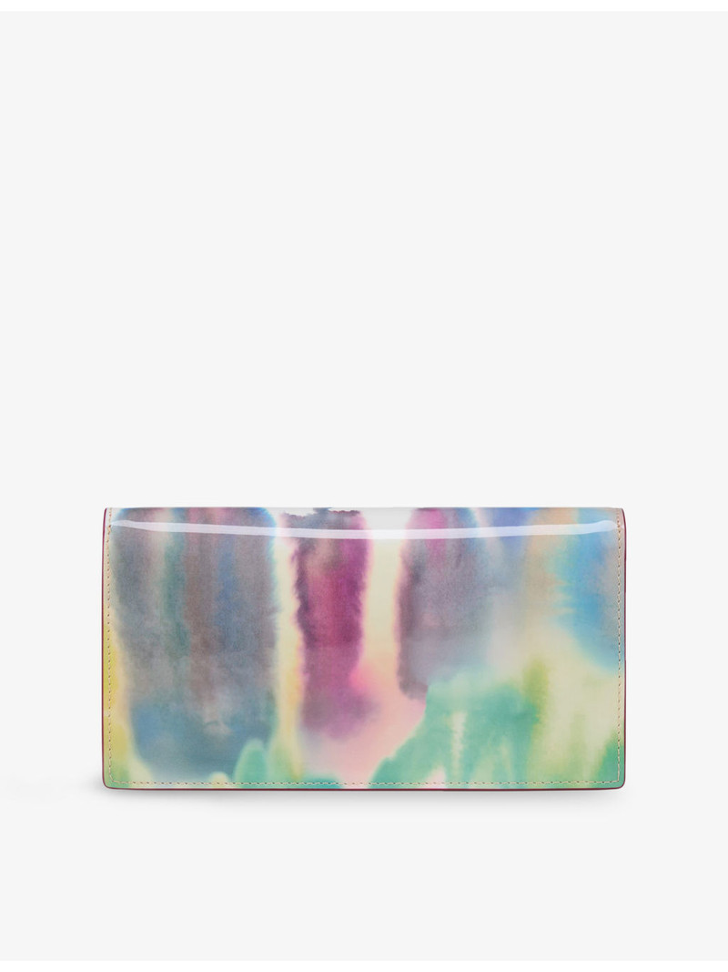 Bettina Tie-Dye Leather Clutch 4