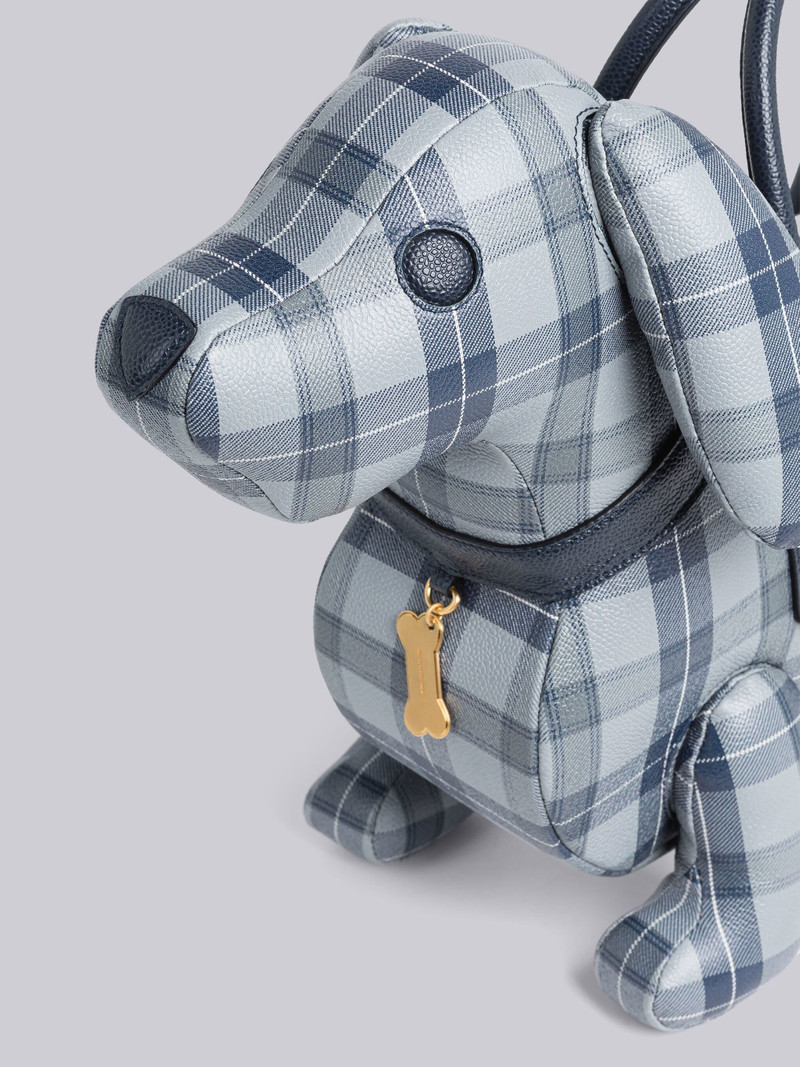 Thom Browne Tartan Pebble Grain Leather Hector Bag outlook