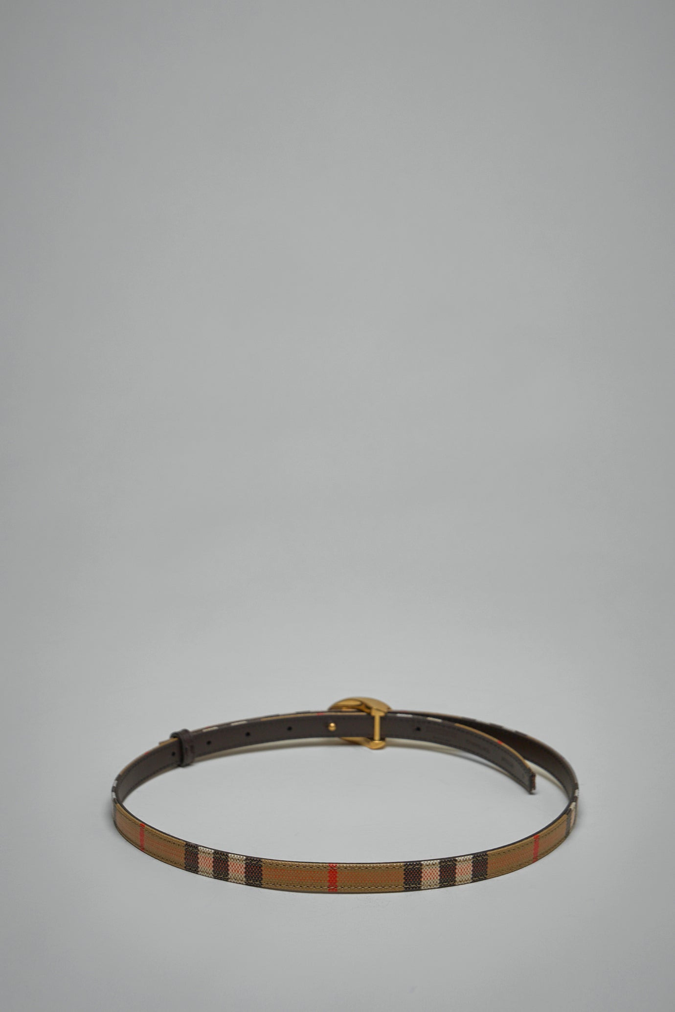 Thin Reversible Check Knight Stamp Belt - 2