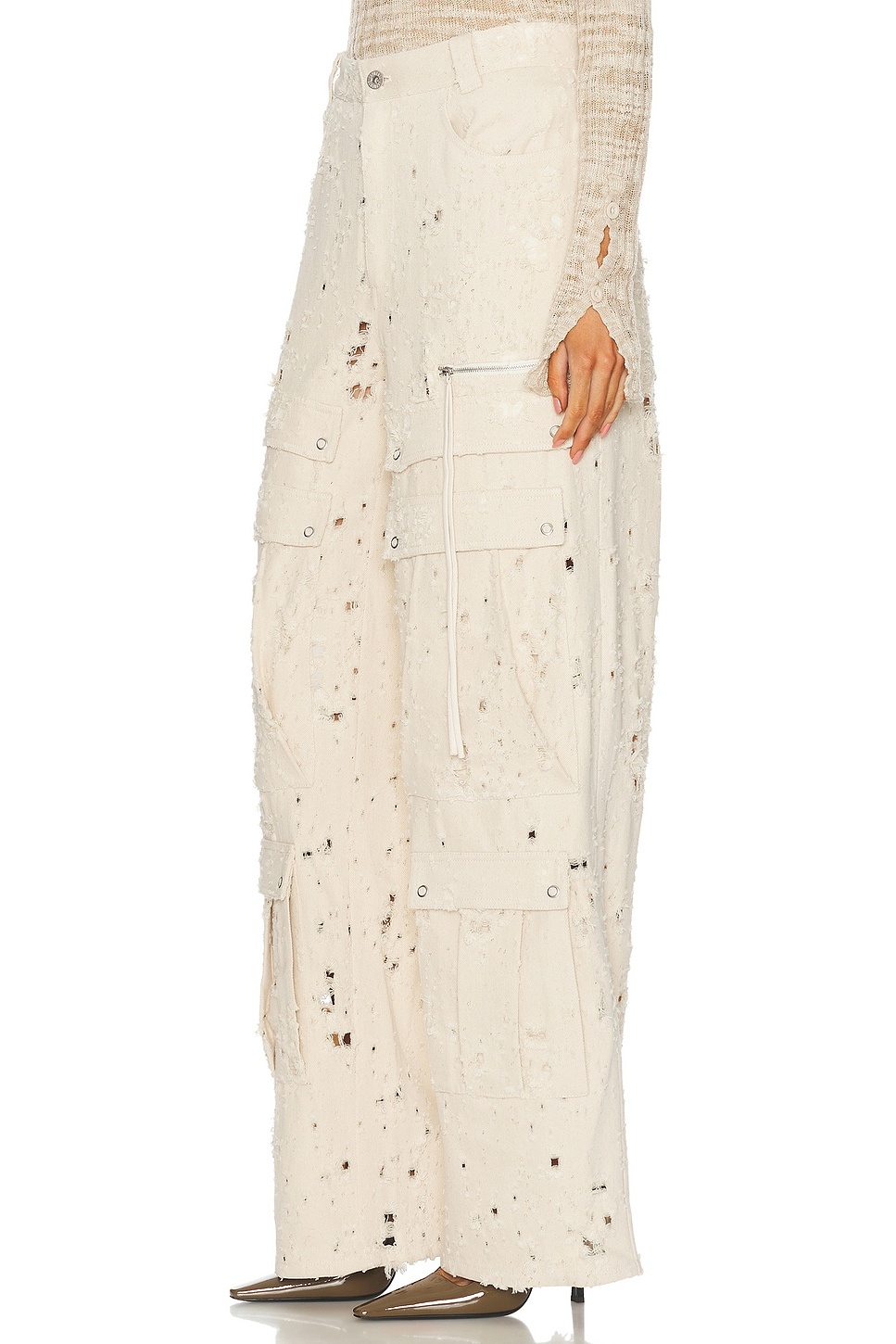 Distressed Denim Ultra Cargo - 3
