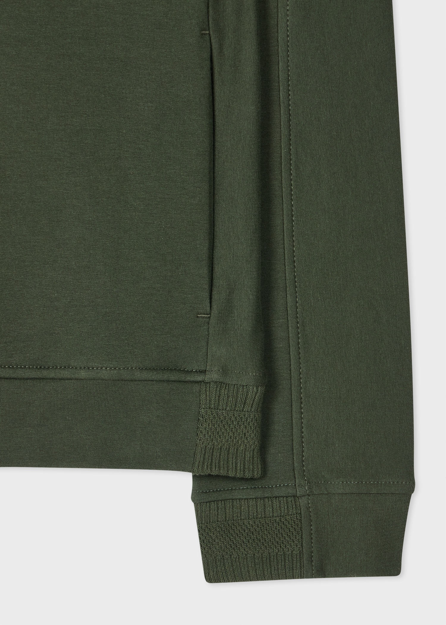 Green Stretch-Cotton Zip Hoodie - 2