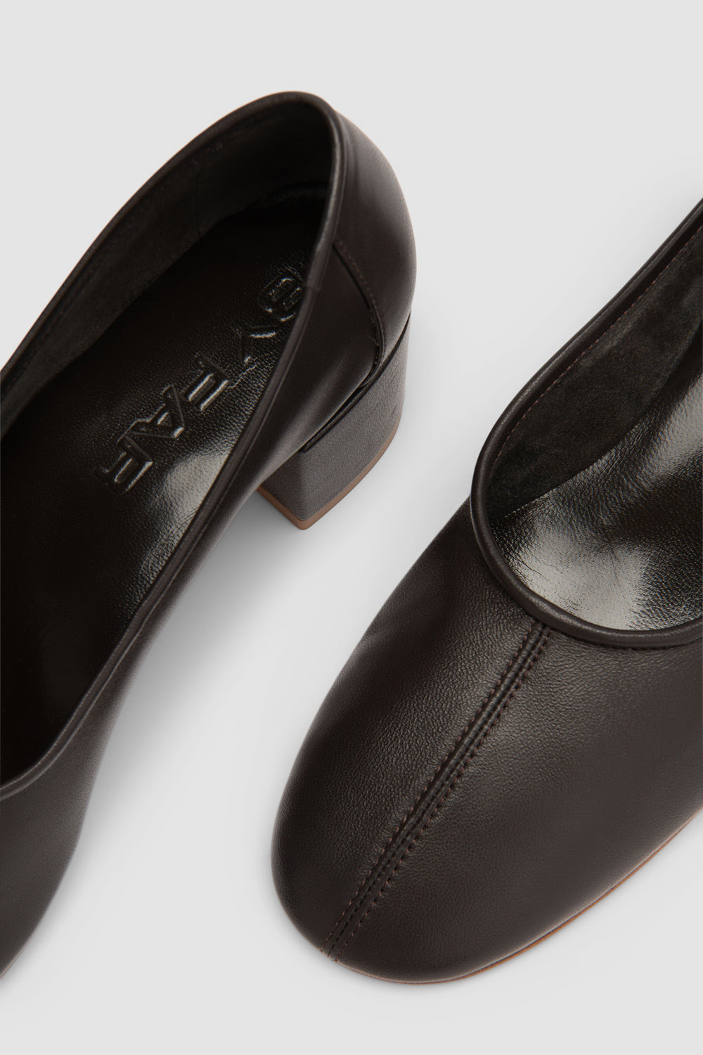 Prudence 45 Ristretto Lamb Nappa Leather Pump - 3