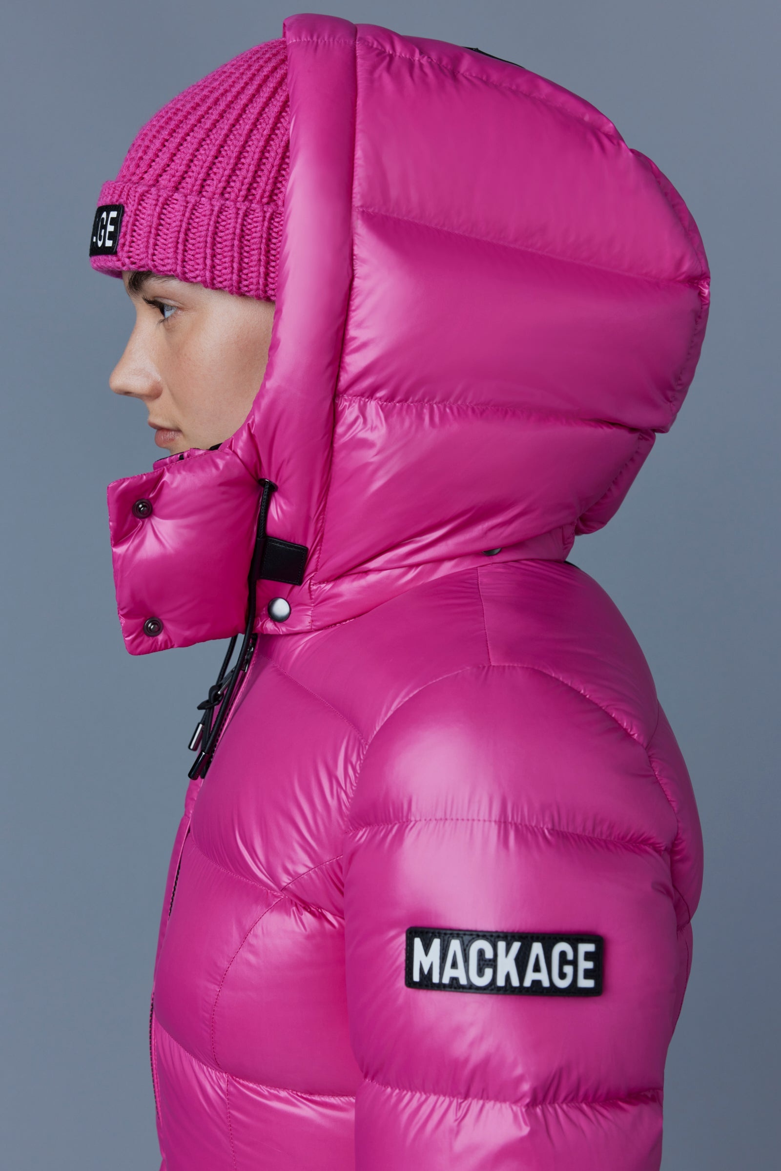 MADALYN lustrous light down jacket with hood for ladies - 5