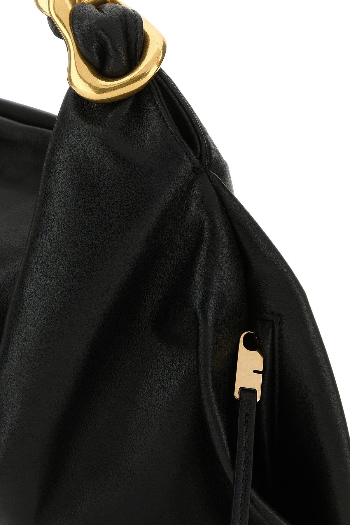 Black leather medium Swan handbag - 4