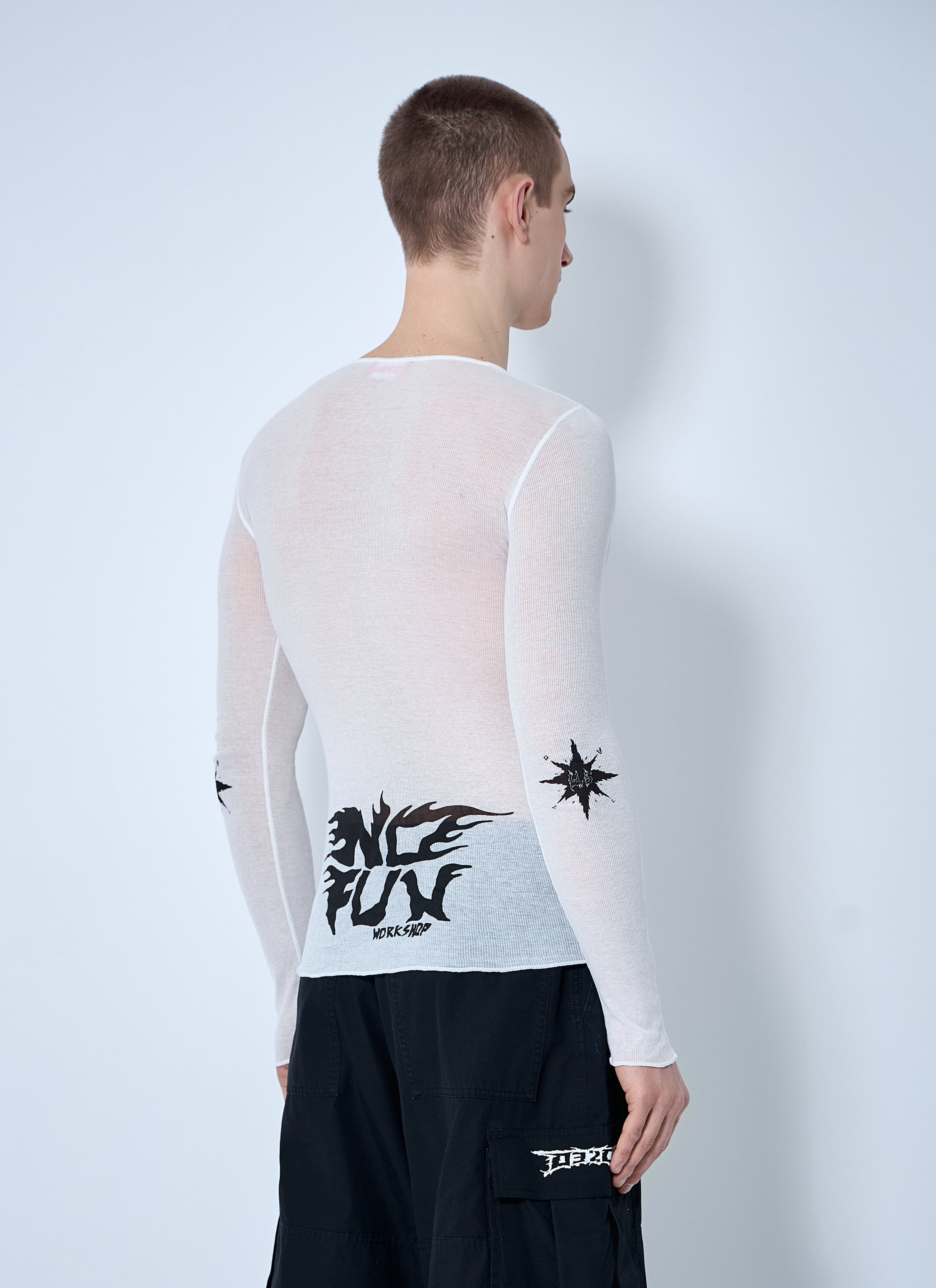 Knit Logo Print Top - 4