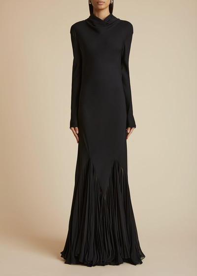 KHAITE The Metin Dress in Black outlook