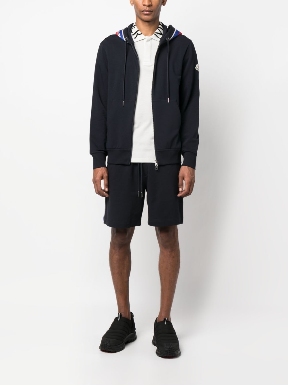 logo-stripe track shorts - 2