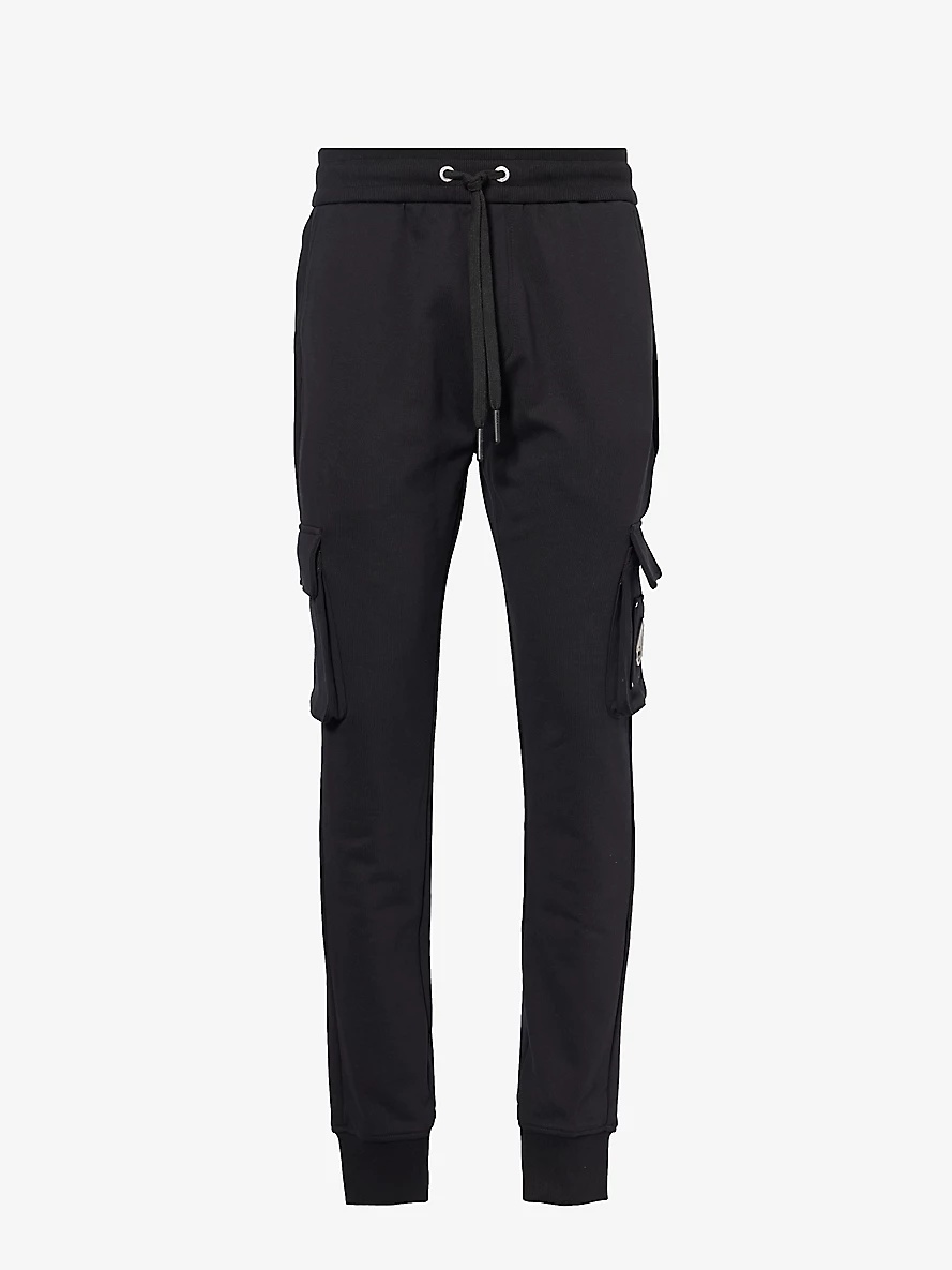 Hartsfield cargo-pocket tapered-leg cotton jogging bottoms - 1