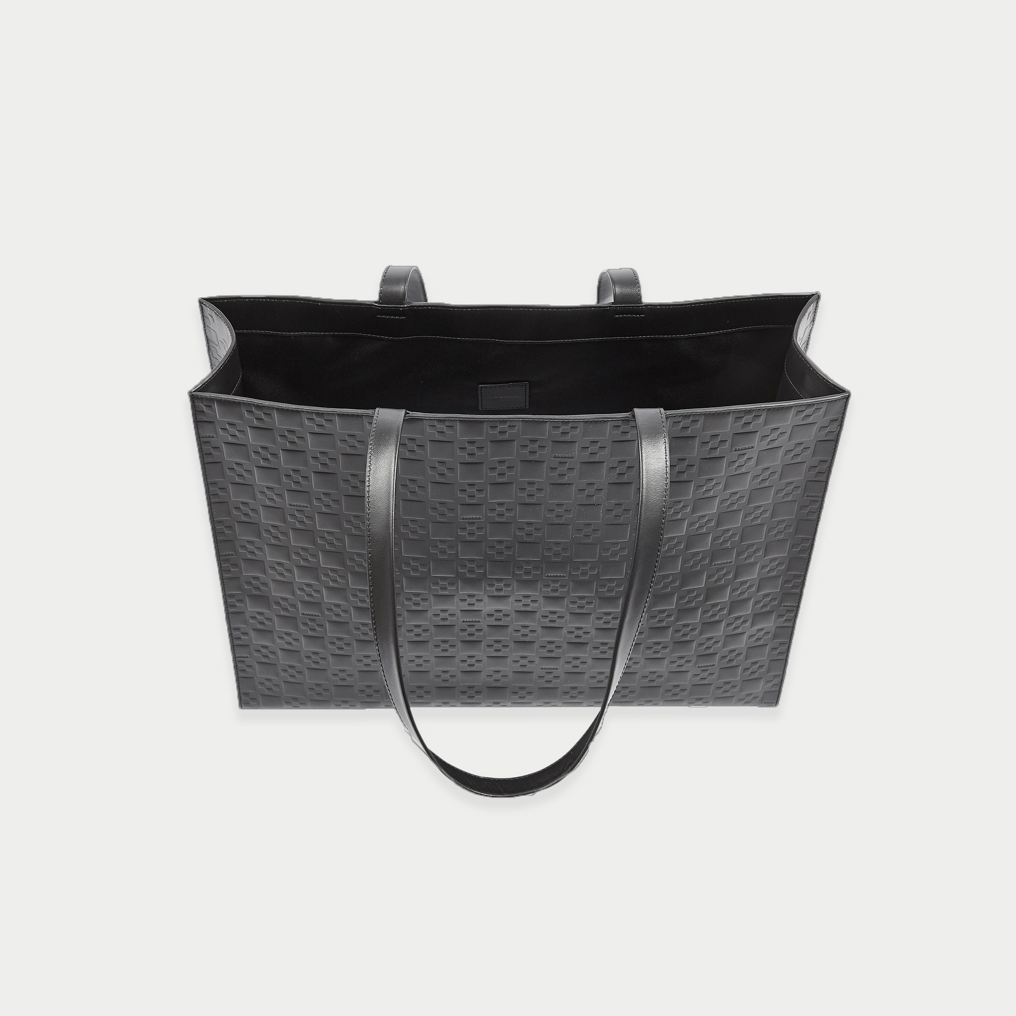 Large tote in monogram-embossed leather - 4
