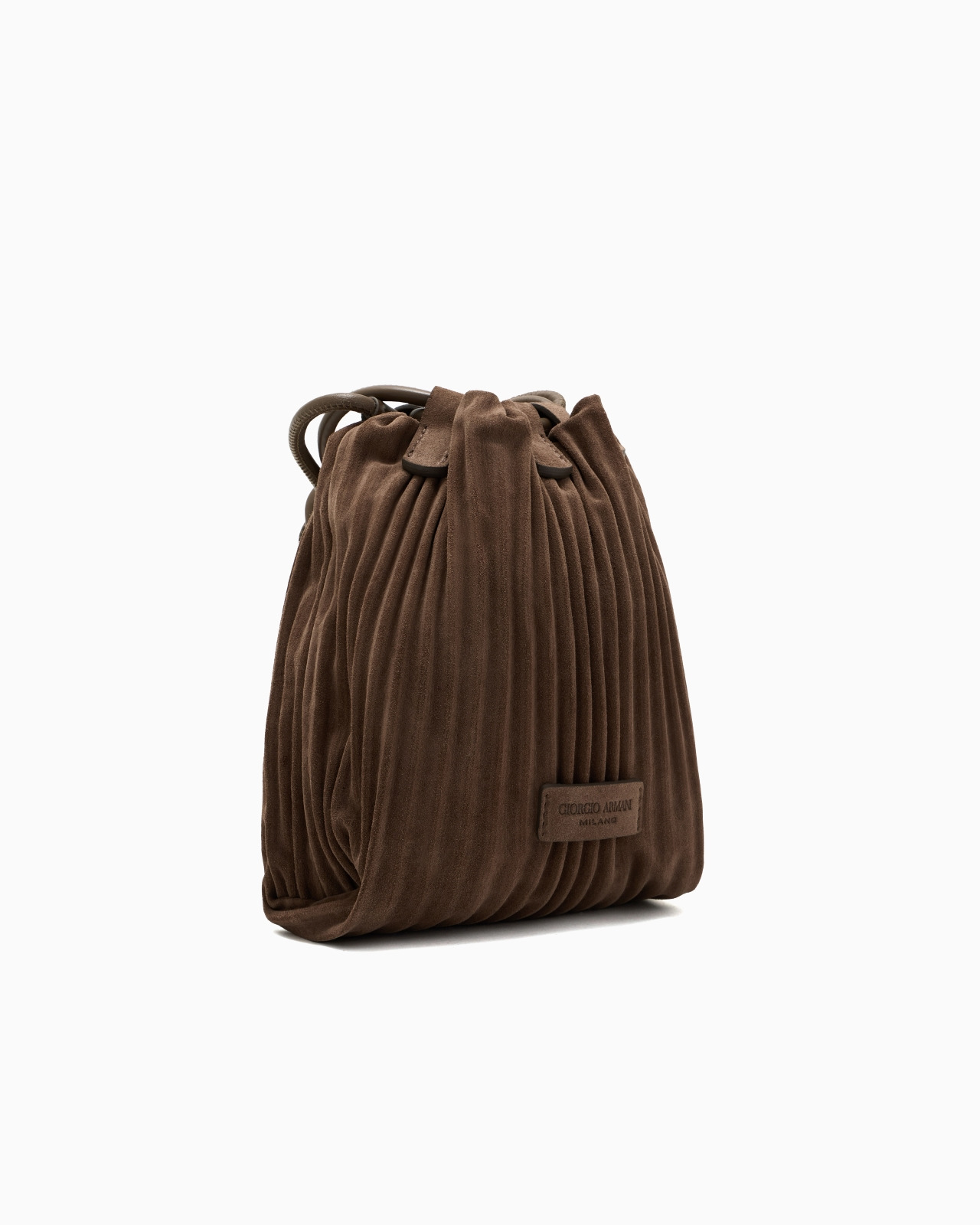 MINI BAG IN PLEATED SUEDE AND LEATHER - 2